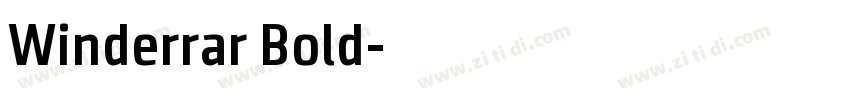 Winderrar Bold字体转换